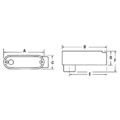 Red Dot DALB-3-CG Shrink Wrap 1 Inch LB Body, Cover and Gasket