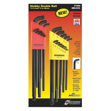 BONDHUS 27098 ALLEN WRENCHES