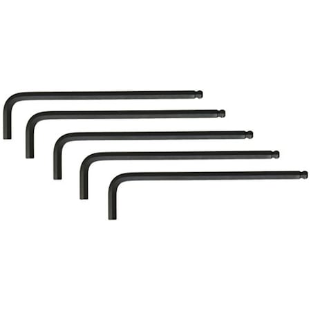 BONDHUS Bondhus 10912 Ball End Tip Hex Key L-Wrench With Long Arm 1/4-Inch 5-Pack