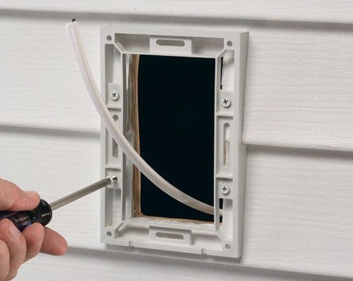 ARLINGTON Arlington DBVR151W Low Profile Inbox For Retrofit Siding Construction 22 Cu-In
