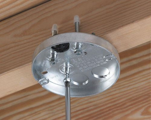 ARLINGTON Arlington FBS407 Steel Pan Box Fan Fixture Mounting Box 8 CU IN