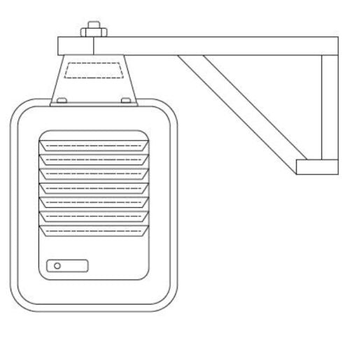 MILWAUKEE Marley Engineered Products B10 Universal Wall/Ceiling Bracket Steel