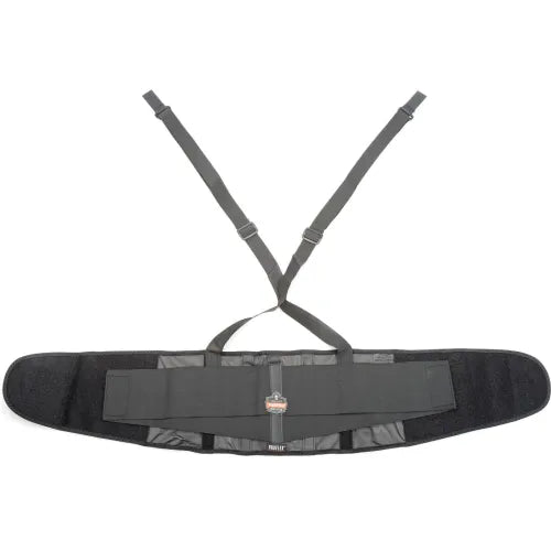 ERGODYNE Ergodyne 11388 ProFlex 100 Economy Back Support W/Rubber Track Webbing, 4XL, Black