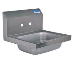 BK RESOURCES BKHS-W-1410 Stainless Steel Wall-Mount Hand Sink 17x15.5 Inches