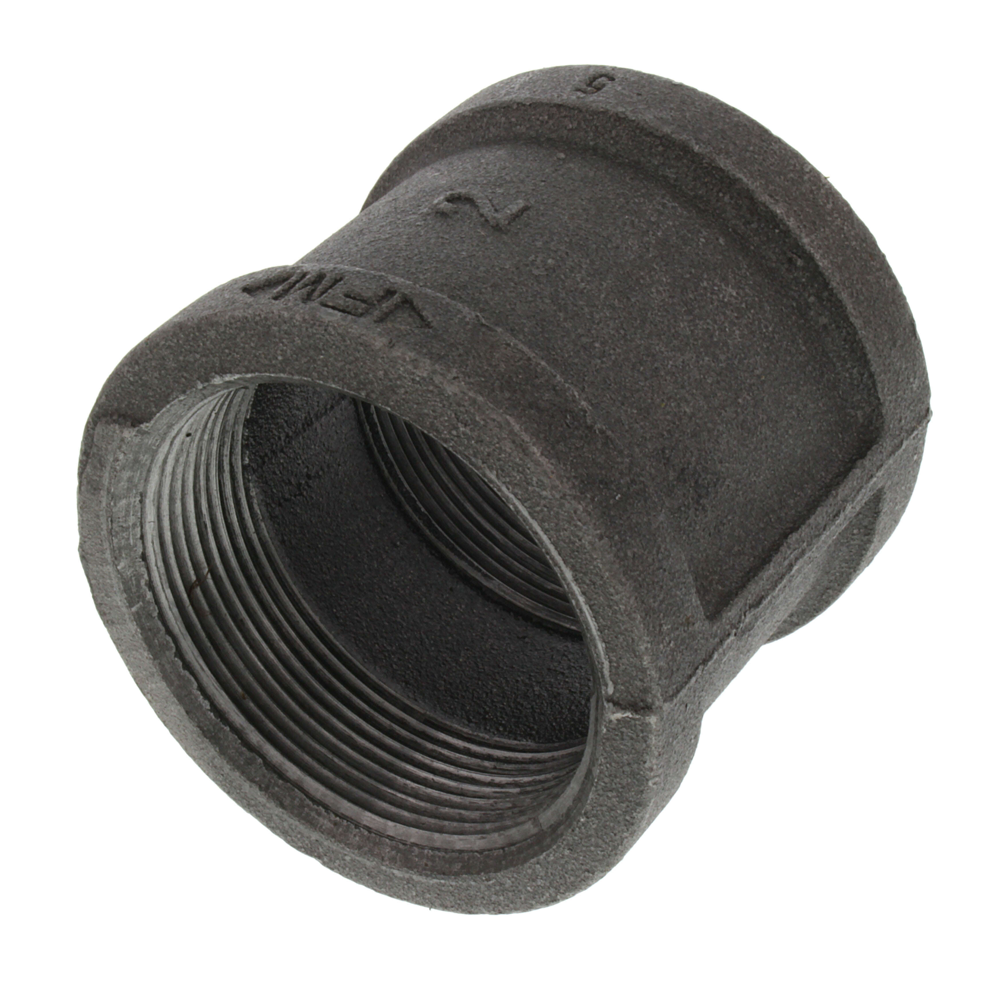 EVERFLOW Everflow BMLR0200 Black Malleable Iron Right & Left Coupling 2