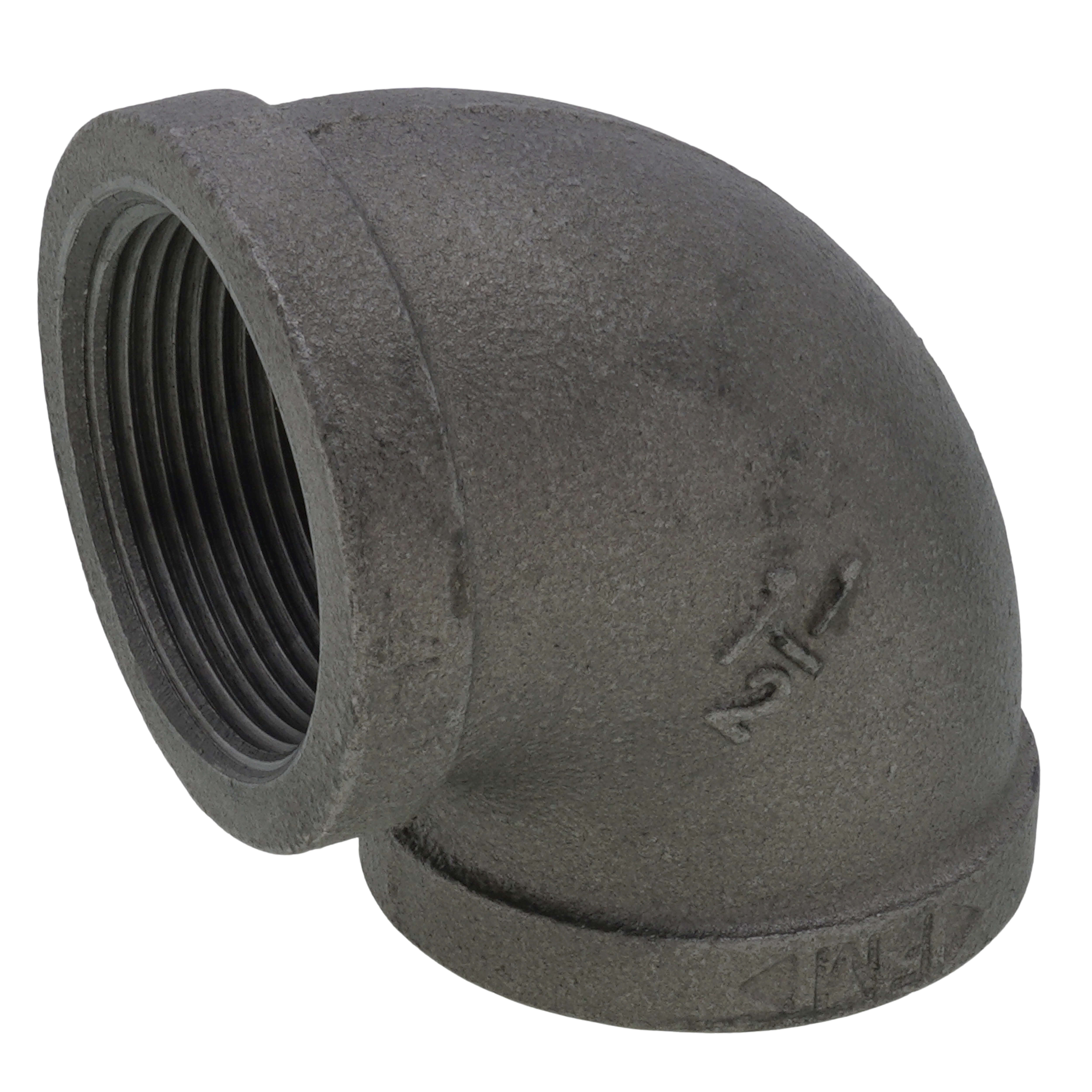 EVERFLOW Everflow BMNL0112 Black Elbows 90 1-1/2