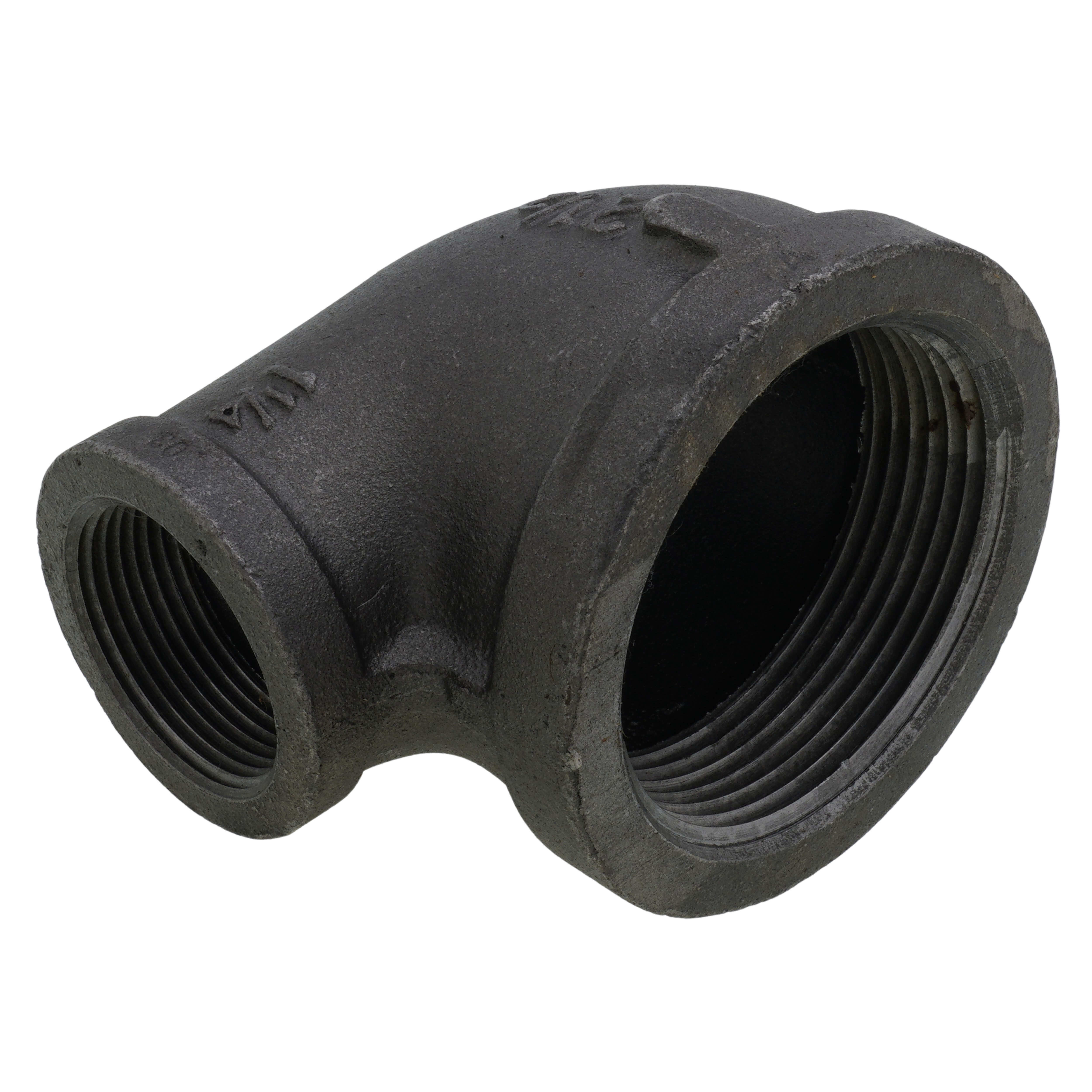 EVERFLOW Everflow BMRL2123 2-1/2 X 1-1/4 Black Reducing Elbow