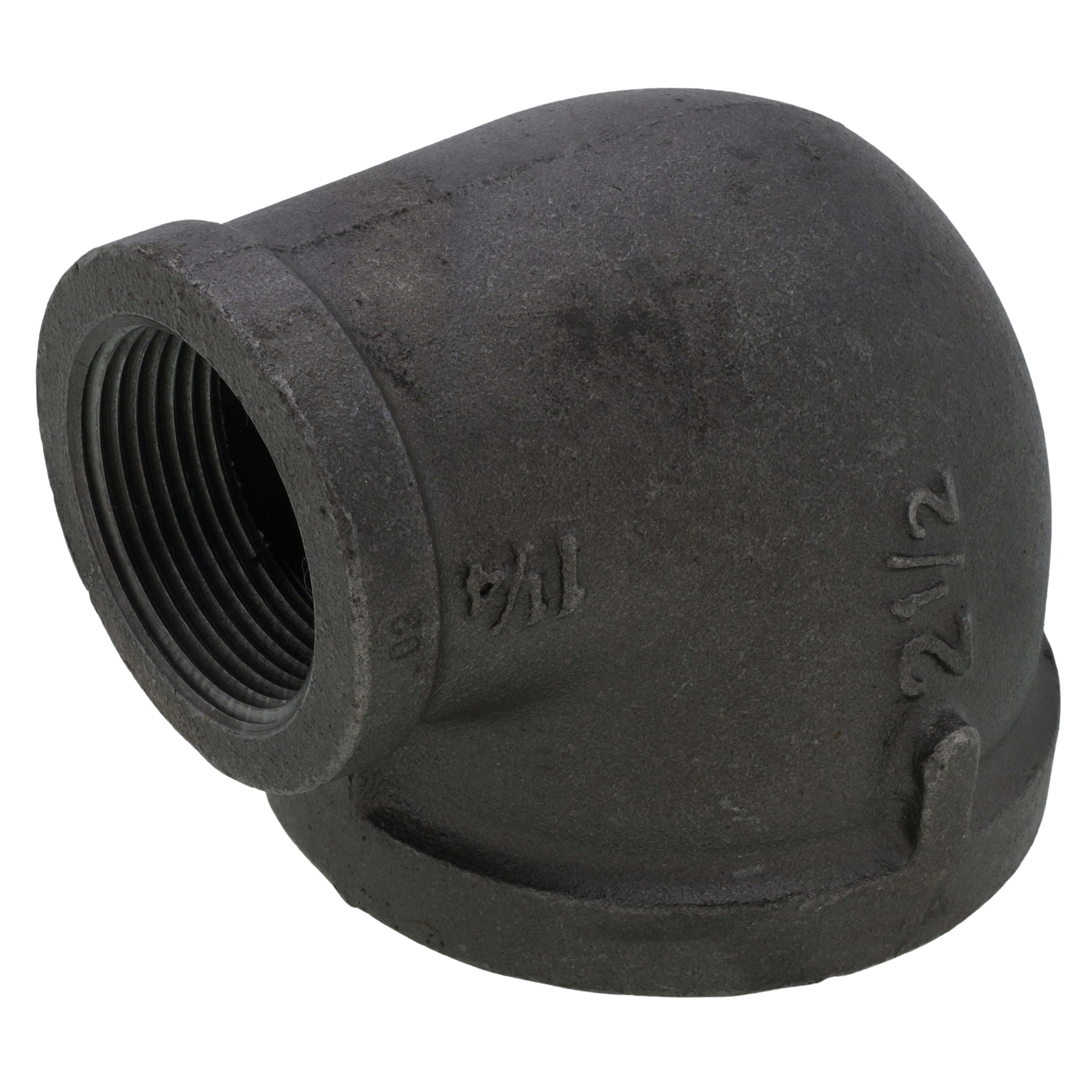 EVERFLOW Everflow BMRL2123 2-1/2 X 1-1/4 Black Reducing Elbow