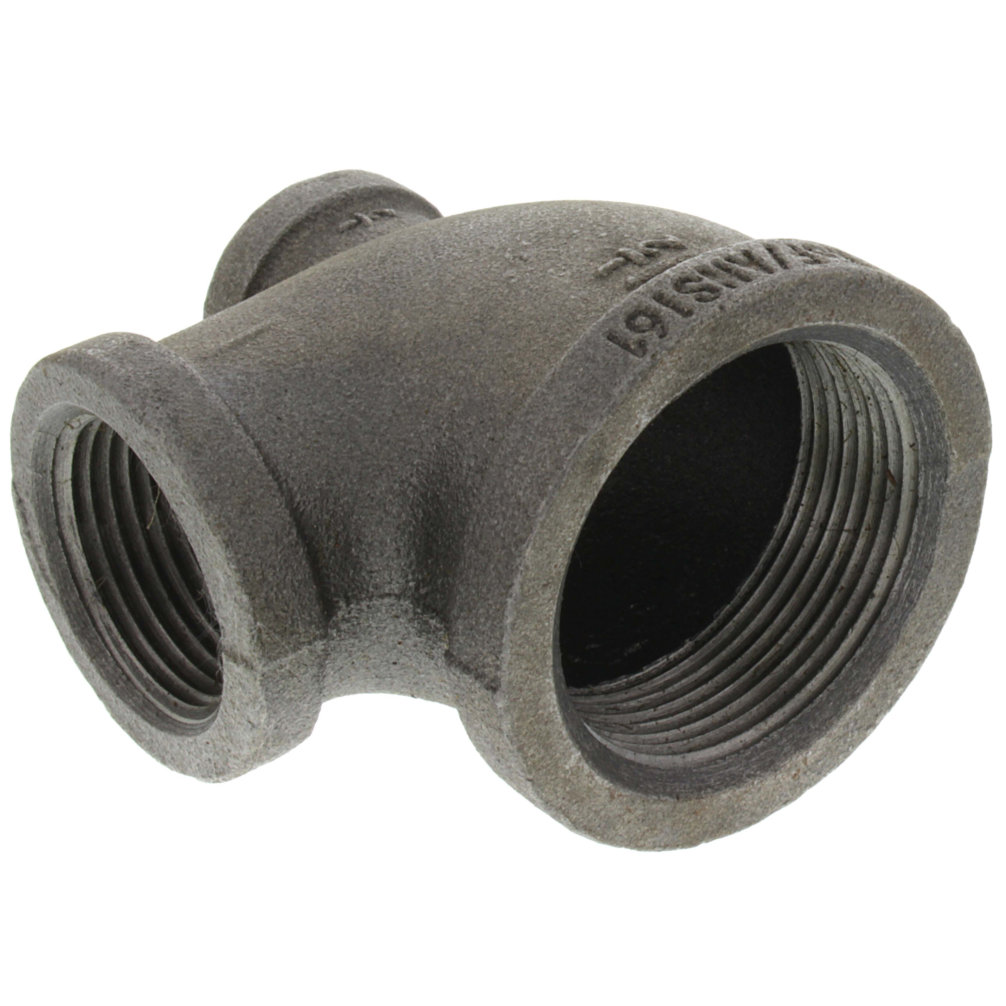EVERFLOW Everflow BMRT1206 1-1/2 X 1/2 X 1 Black Reducing Tee