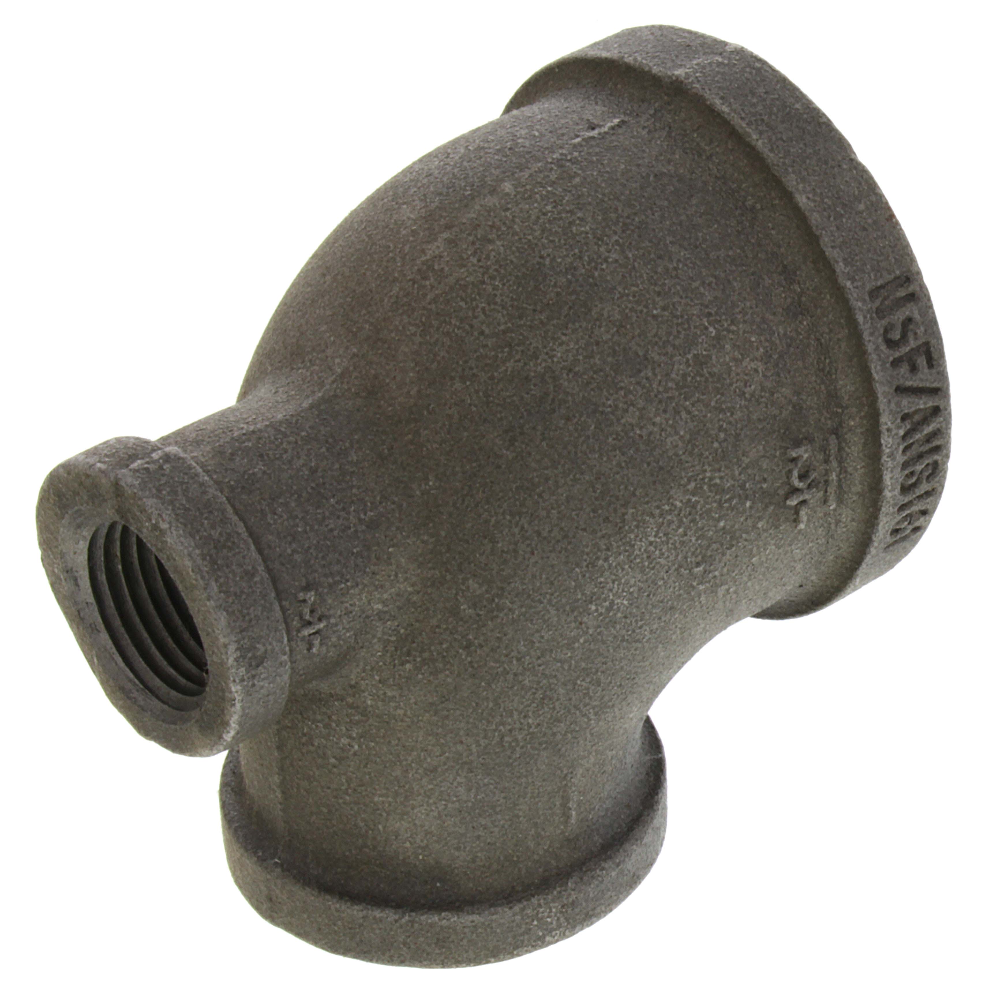 EVERFLOW Everflow BMRT1206 1-1/2 X 1/2 X 1 Black Reducing Tee