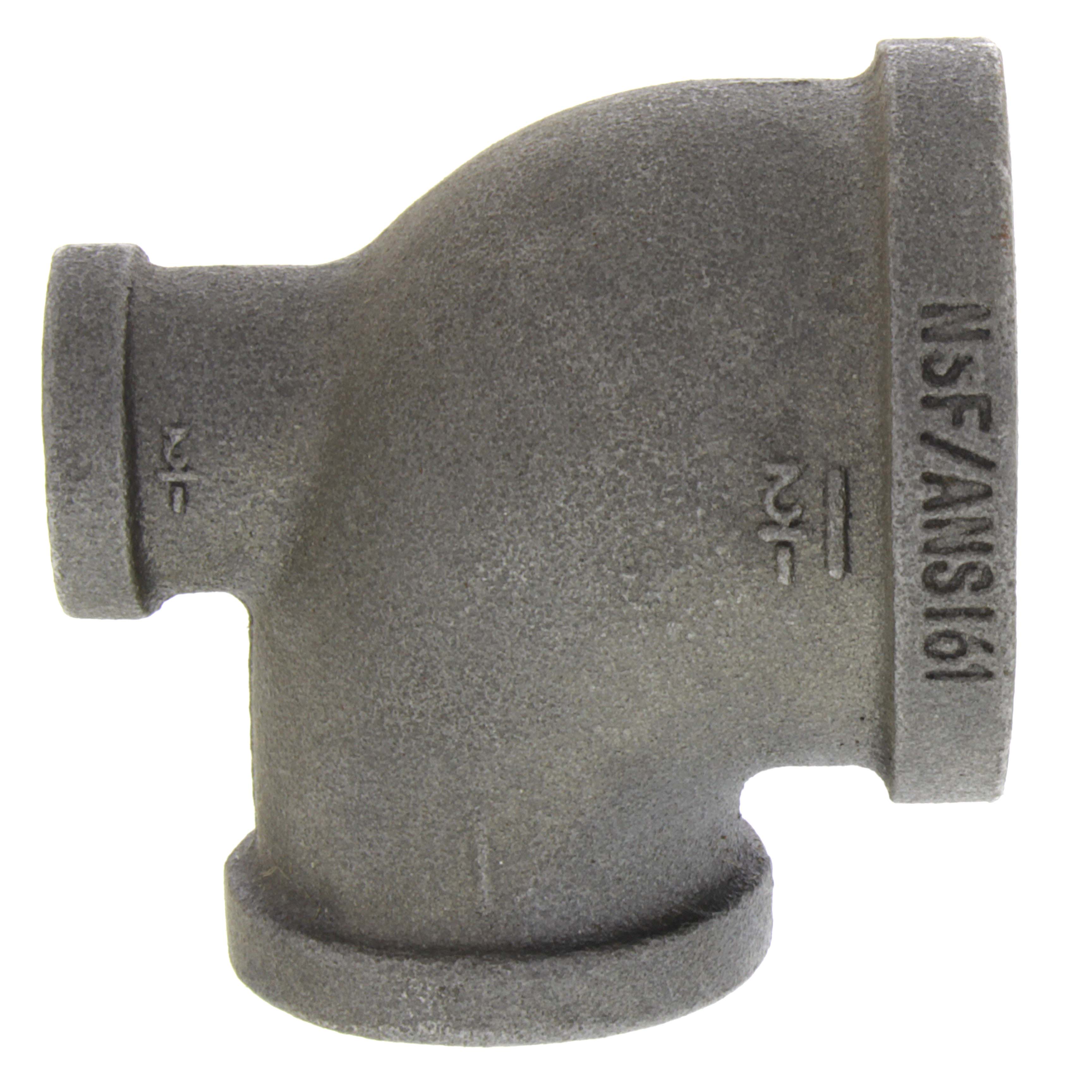EVERFLOW Everflow BMRT1206 1-1/2 X 1/2 X 1 Black Reducing Tee