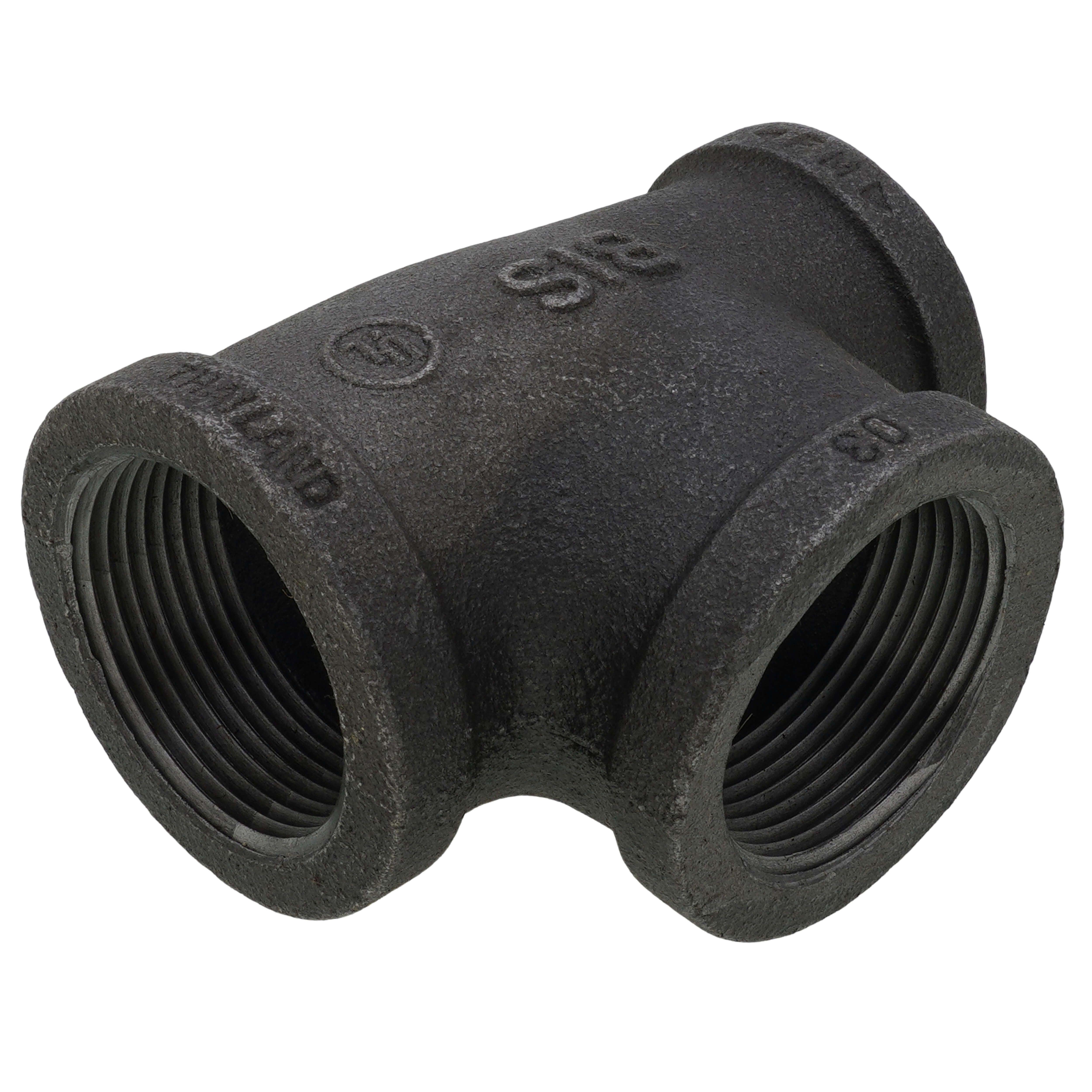 EVERFLOW Everflow BMRT1415 Black Reducing Tee 1-1/4 x 1 x 1-1/4