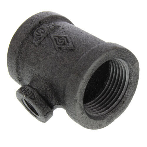 EVERFLOW Everflow BMRT2120 Black Reducing Tee 2-1/2 x 1/2