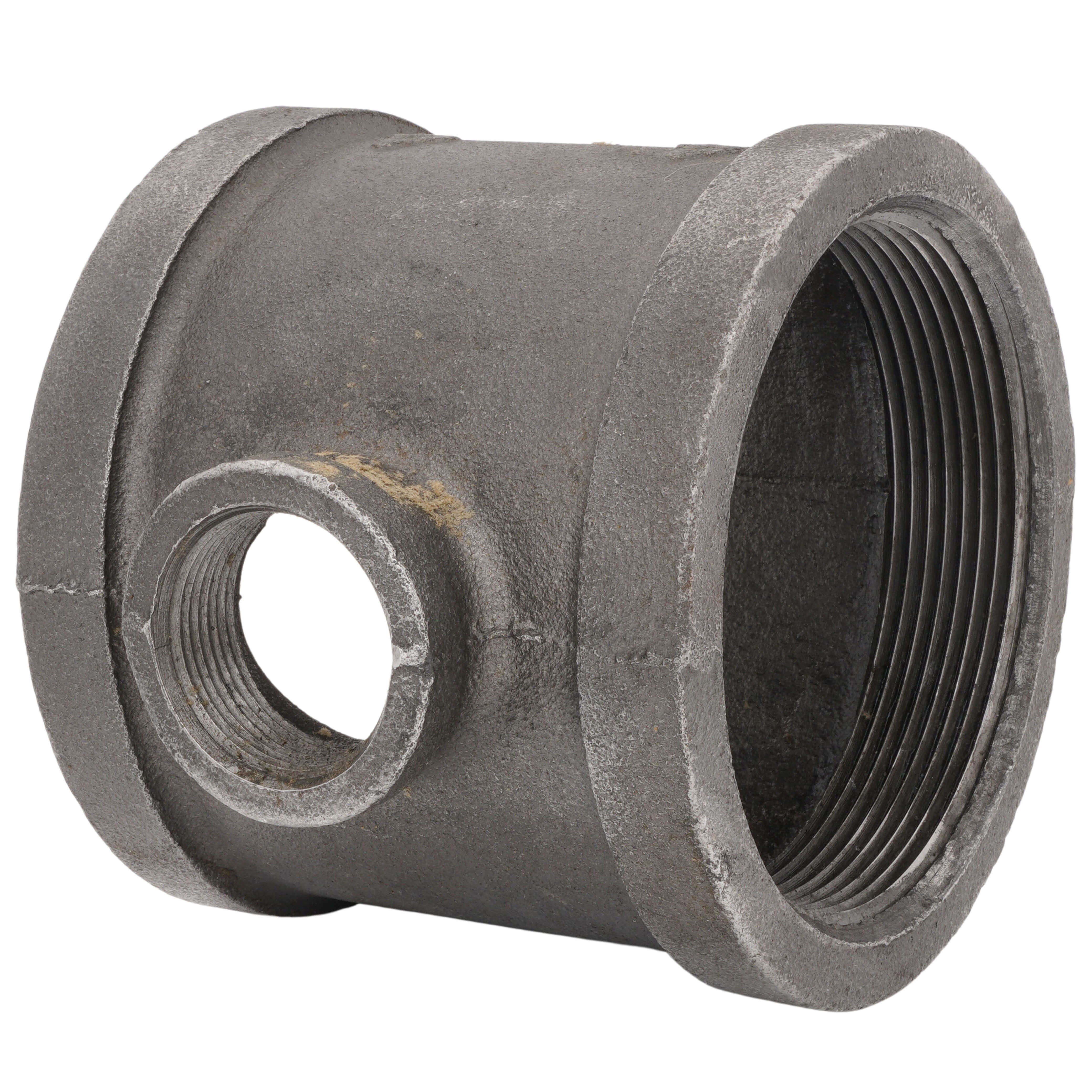 EVERFLOW Everflow BMRT4001 Black Reducing Tee 4 x 1-1/4