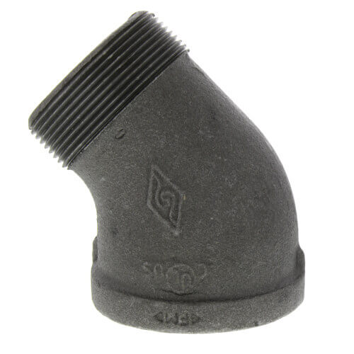 EVERFLOW Everflow BMSF0212 2-1/2 Black Street Elbow 45