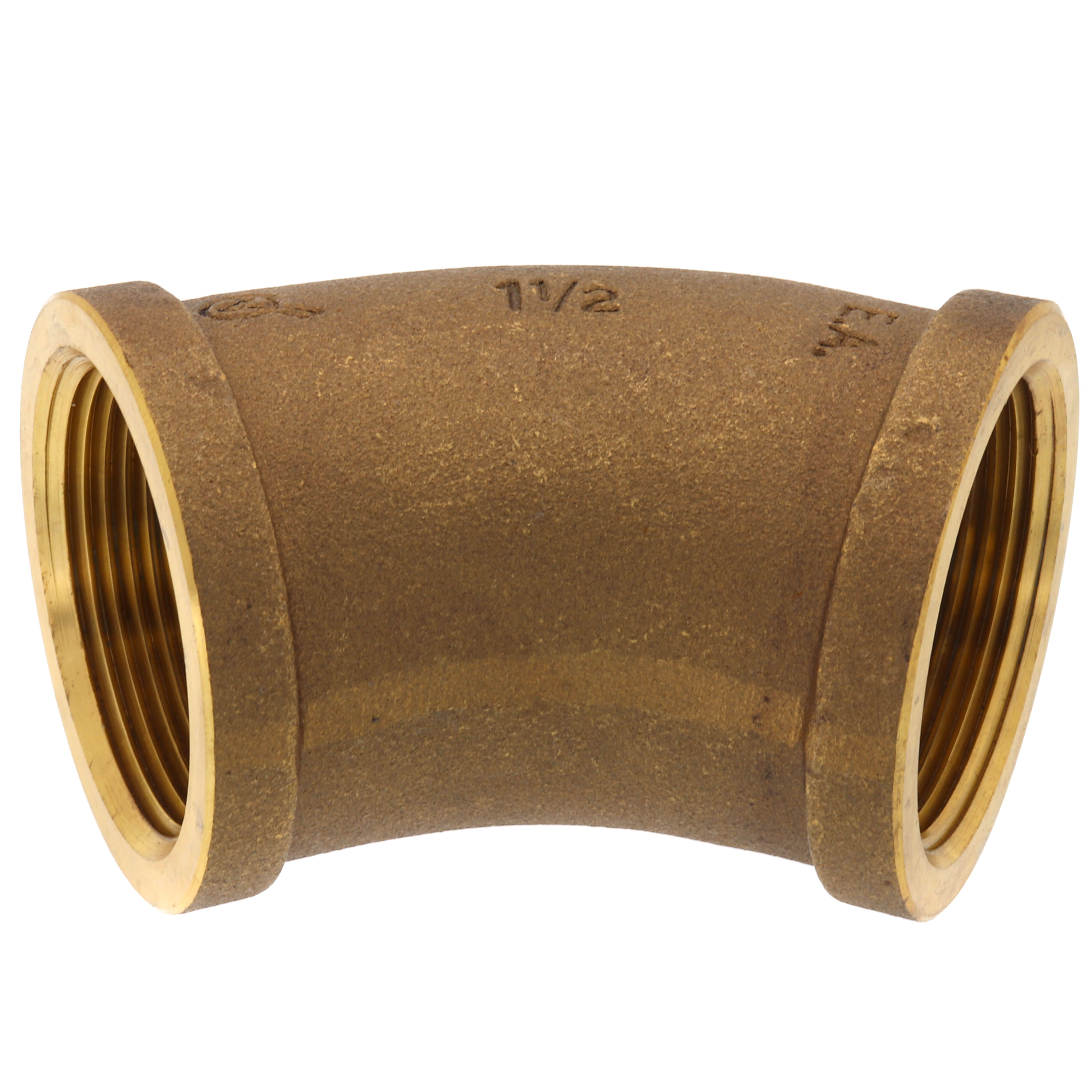 EVERFLOW Everflow BRFL0112-NL 1-1/2 Elbow 45 Brass Lead Free