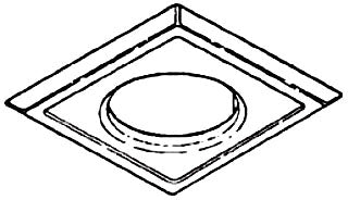 BROAN-NUTONE Broan-NuTone S97010319 Grille Assembly 10-1/4 in H x 10-1/4 in W