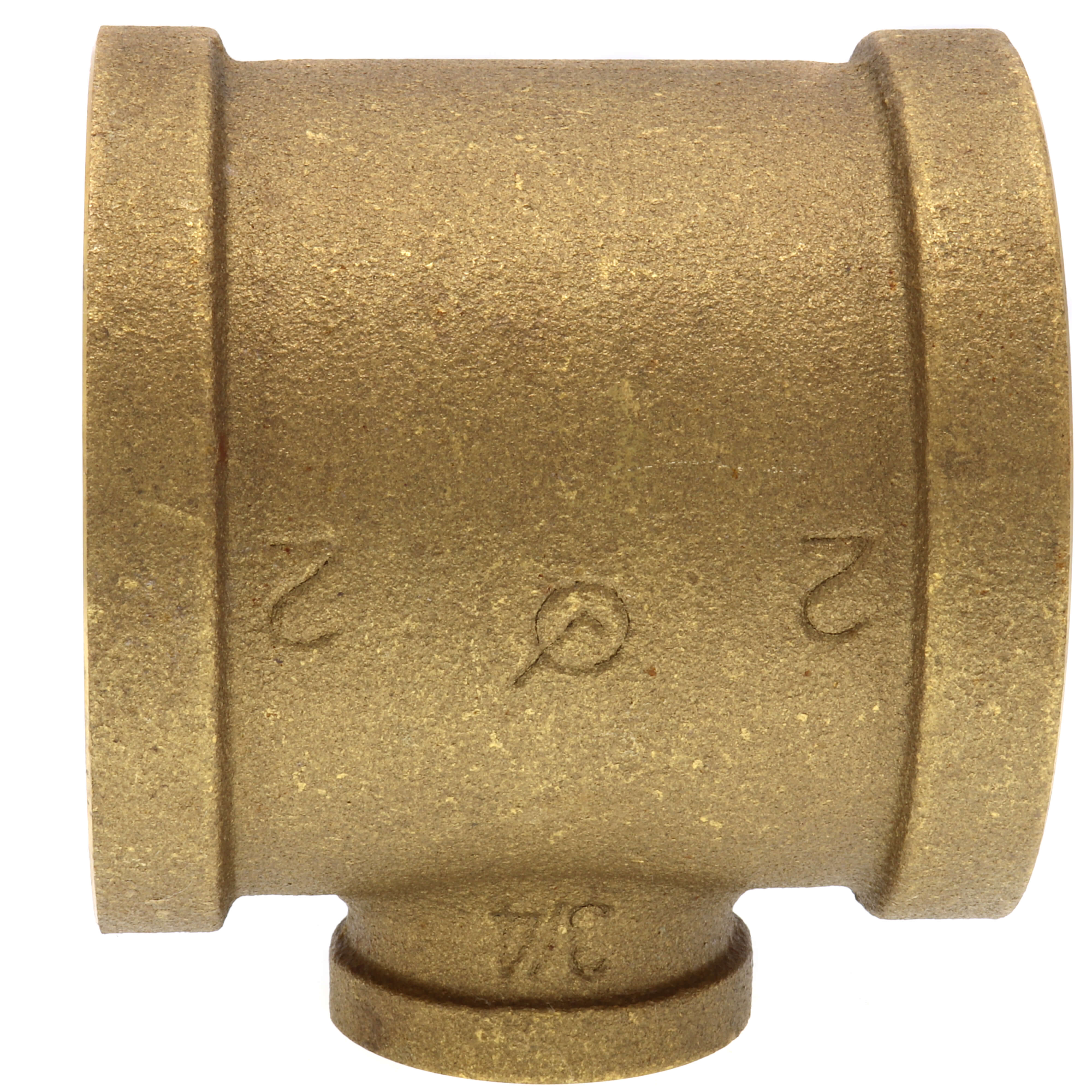 EVERFLOW Everflow BRRT2003-NL | 2 X 3/4 Reducing Tee - 2 Size Brass Lead Free | Everflow