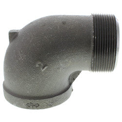 EVERFLOW Everflow BXSN0014 | 1/4 Black XH Street Elbow 90 300#