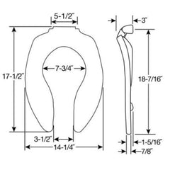 BEMIS 9400SSCT 000 TOILET SEATS
