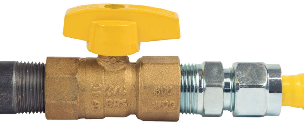 BRASSCRAFT BrassCraft TBV12 3/4 in. Brass FIPT T-Handle Gas Ball Valve