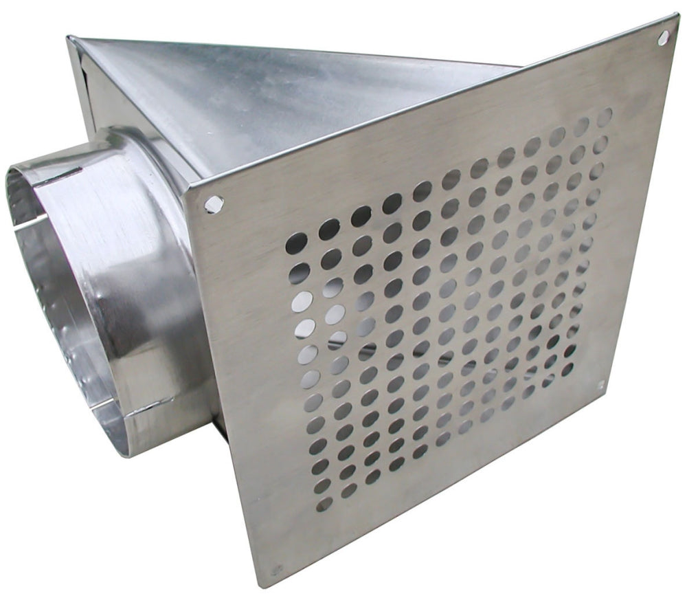 BUILDERS BEST Builder's Best 110166 4 Diameter, Aluminum, Dryer Eave Vent with Flapper
