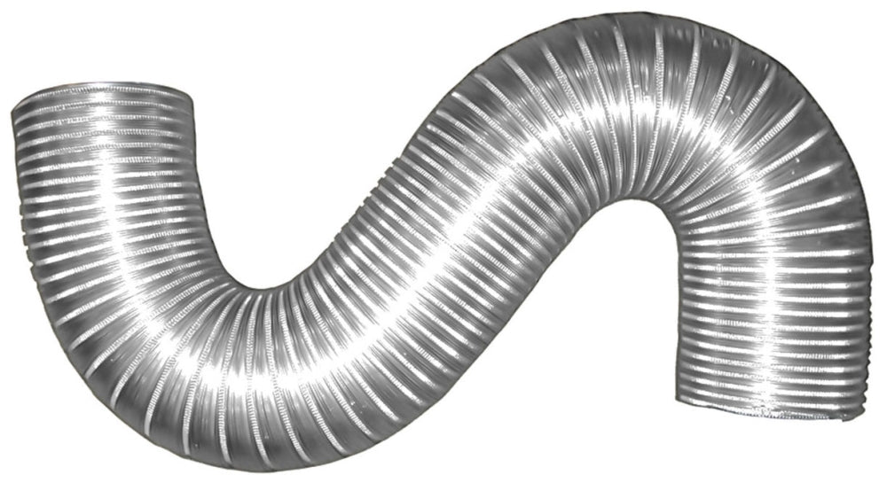 BUILDERS BEST Builder's Best 110453 3 x 8' 5000 FPM 6 WC Positive/Negative Corrugated Aluminum Flexible Class 0