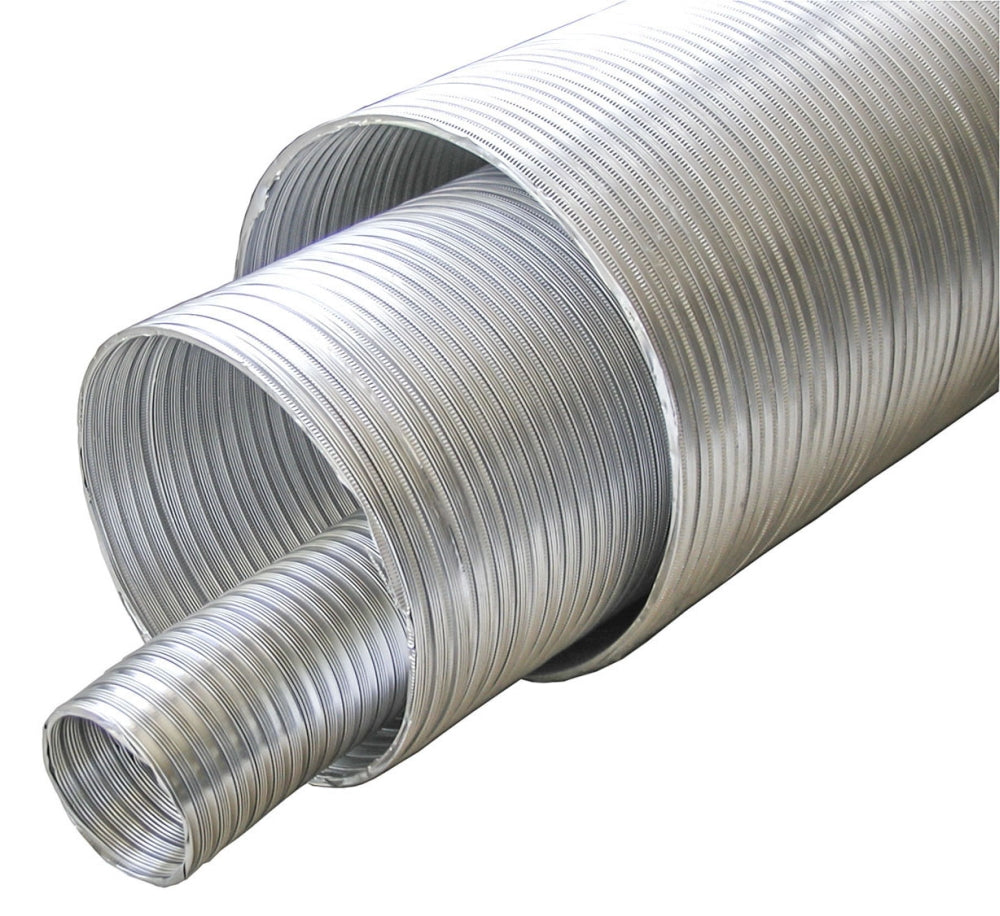 BUILDERS BEST Builder's Best 110453 3 x 8' 5000 FPM 6 WC Positive/Negative Corrugated Aluminum Flexible Class 0