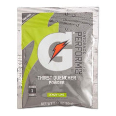 Gatorade 3928 Instant Powder Lemon Lime 2.12 oz Pouch Yields 1 Quart 144 Pack