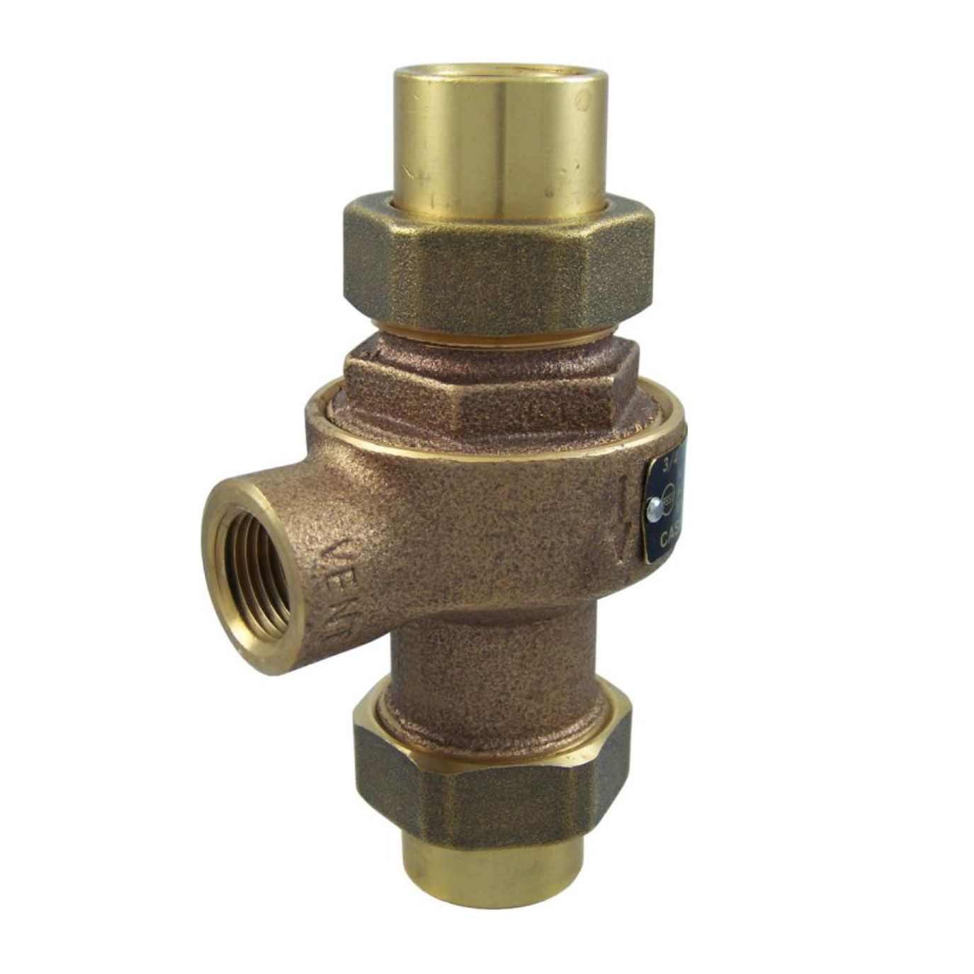 CASH-ACME Cash Acme 21574-0000LF Continuous Type Backflow Preventer with Atmospheric Vent and Female Union Inlet and Outlet