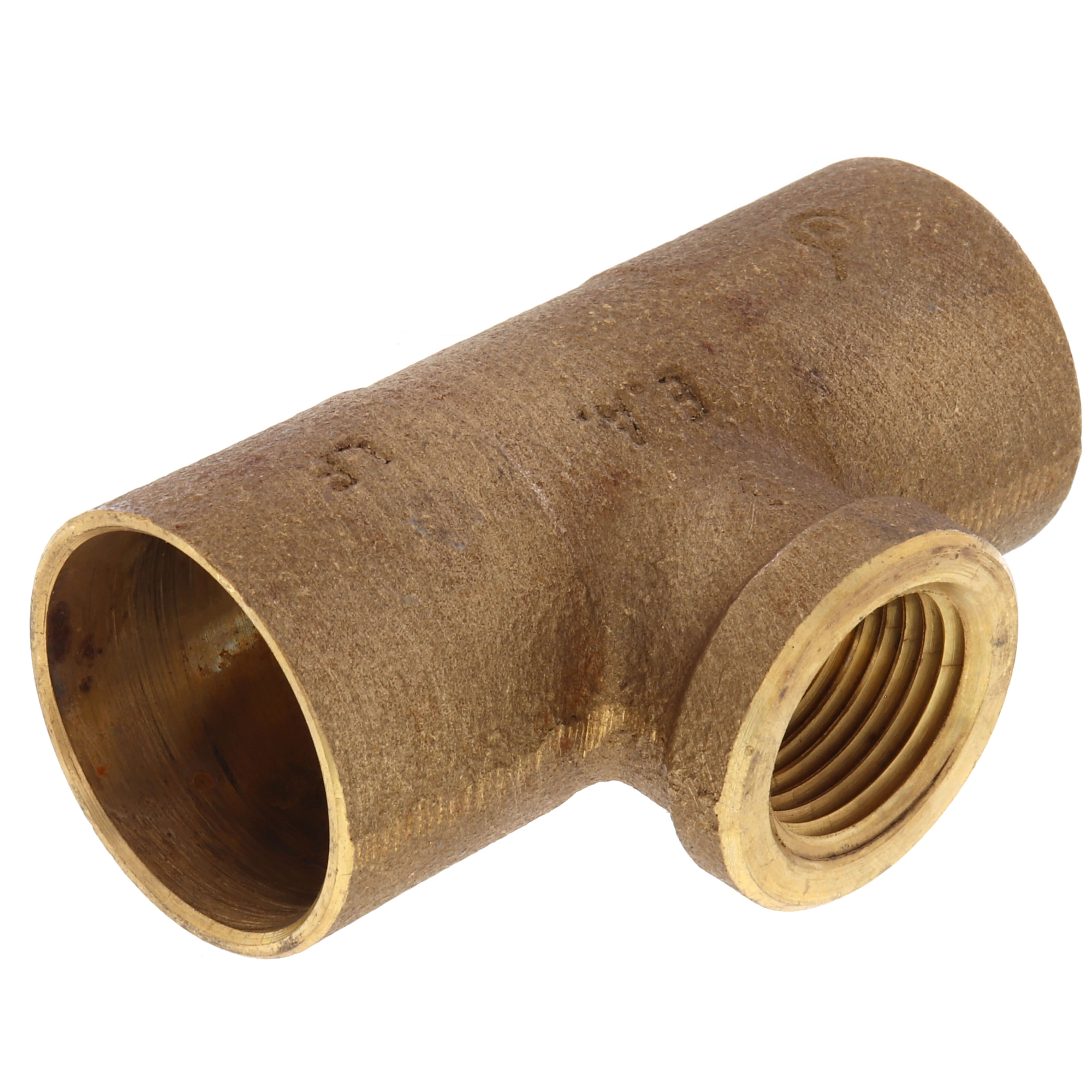 EVERFLOW Everflow CCFT1112-NL | 1 X 1 X 1/2 NOM Cast Brass Reducing Tee C X C X F Lead Free