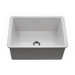 HAMAT Hamat CHE-2619SU-MB Chelsea fireclay undermount single bowl (25-1/2 x 18-1/4) CHE-2619SU-MB