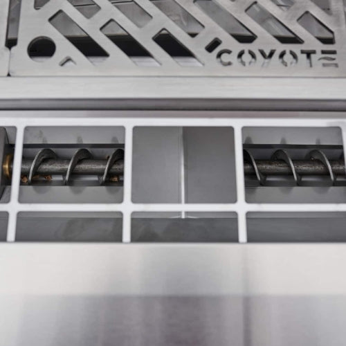COYOTE OUTDOOR LIVING Coyote C1P28-FS Coyote 28 Inch Freestanding 304 Stainless Steel Pellet Grill with Cart