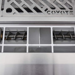 Coyote C1P28-FS Coyote 28 Inch Freestanding 304 Stainless Steel Pellet Grill with Cart