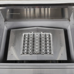 Coyote C1P28-FS Coyote 28 Inch Freestanding 304 Stainless Steel Pellet Grill with Cart
