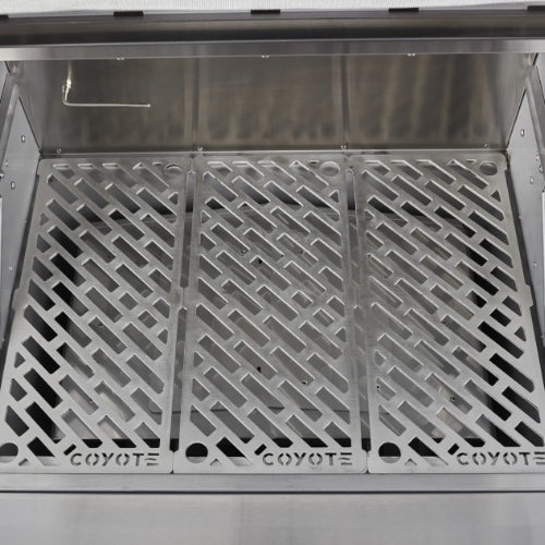 COYOTE OUTDOOR LIVING Coyote C1P28-FS Coyote 28 Inch Freestanding 304 Stainless Steel Pellet Grill with Cart