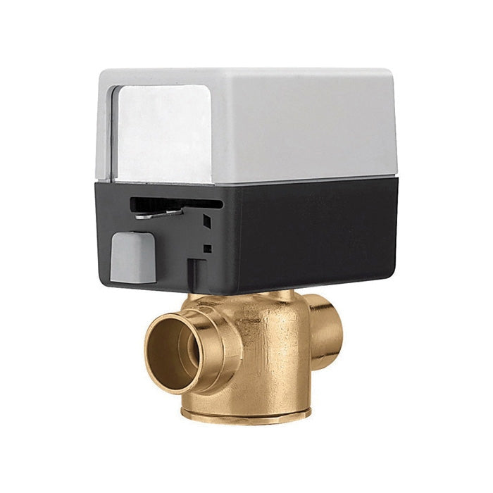 CALEFFI Caleffi Z45P 24V 3/4 Press Fit Zone Valve 7.5 CV 2-Way NC w/18 Leads and Aux Switch