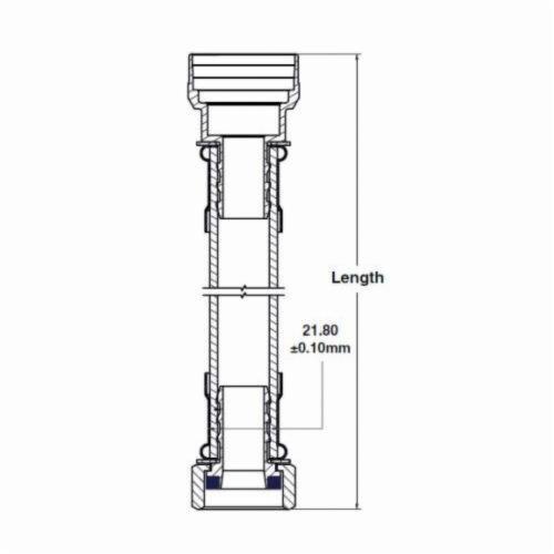 RELIANCE WORLDWIDE Reliance Worldwide U3088FLEX18LF Water Heater Connector 3/4 x 3/4 In 18 In L