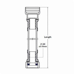 RELIANCE WORLDWIDE Reliance Worldwide U3088FLEX18LF Water Heater Connector 3/4 x 3/4 In 18 In L