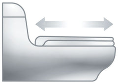 Centoco 600-102 Toilet Seat Closed Front Elongated Light Duty Replacement MPN