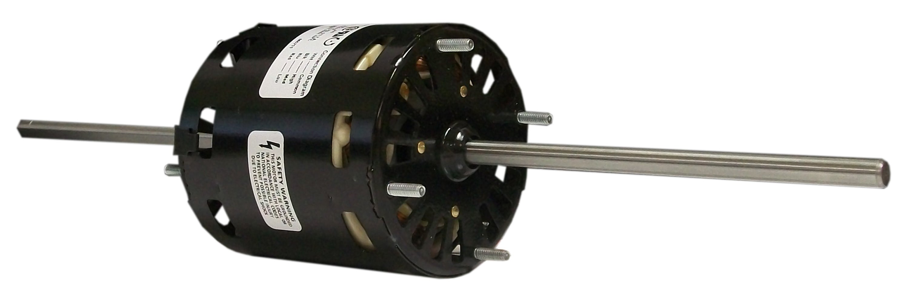 GENTEQ MOTORS Fasco D366 3.3 Frame Open Ventilated Shaded Pole Window A/C Motor with Sleeve Bearing, 1/14-1/25HP, 1550rpm, 115V, 60Hz, 2.5-1.5 amps