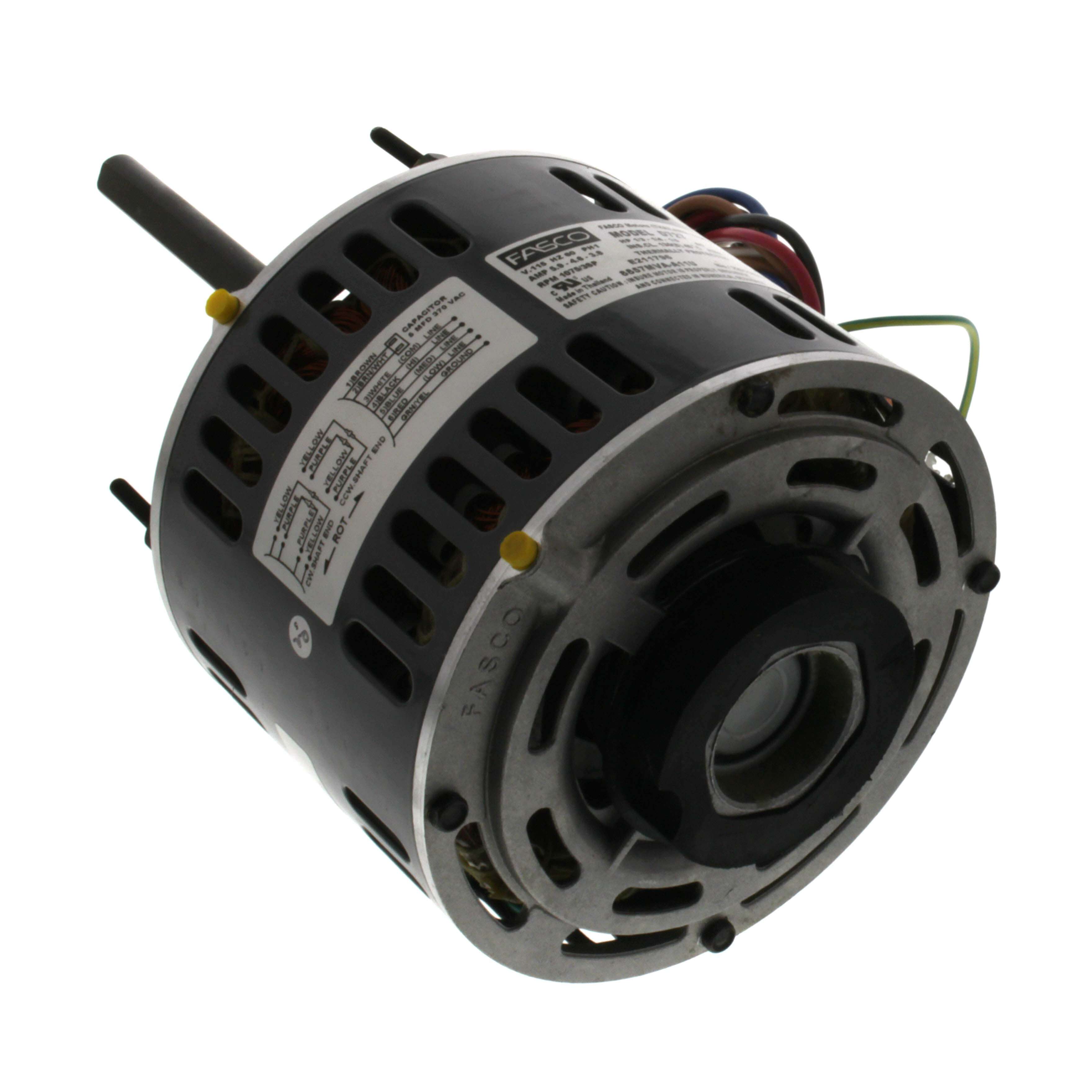 GENTEQ MOTORS Fasco D727 Blower Motor Direct Drive Permanent Split Capacitor 1/5-1/3 Horsepower 115 Volt Reversible