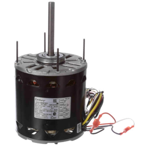 CENTURY MOTORS Century DL007 3/4 HP 115v 2 Speed Fan and Blower Motor 1075 RPM 48Y Frame