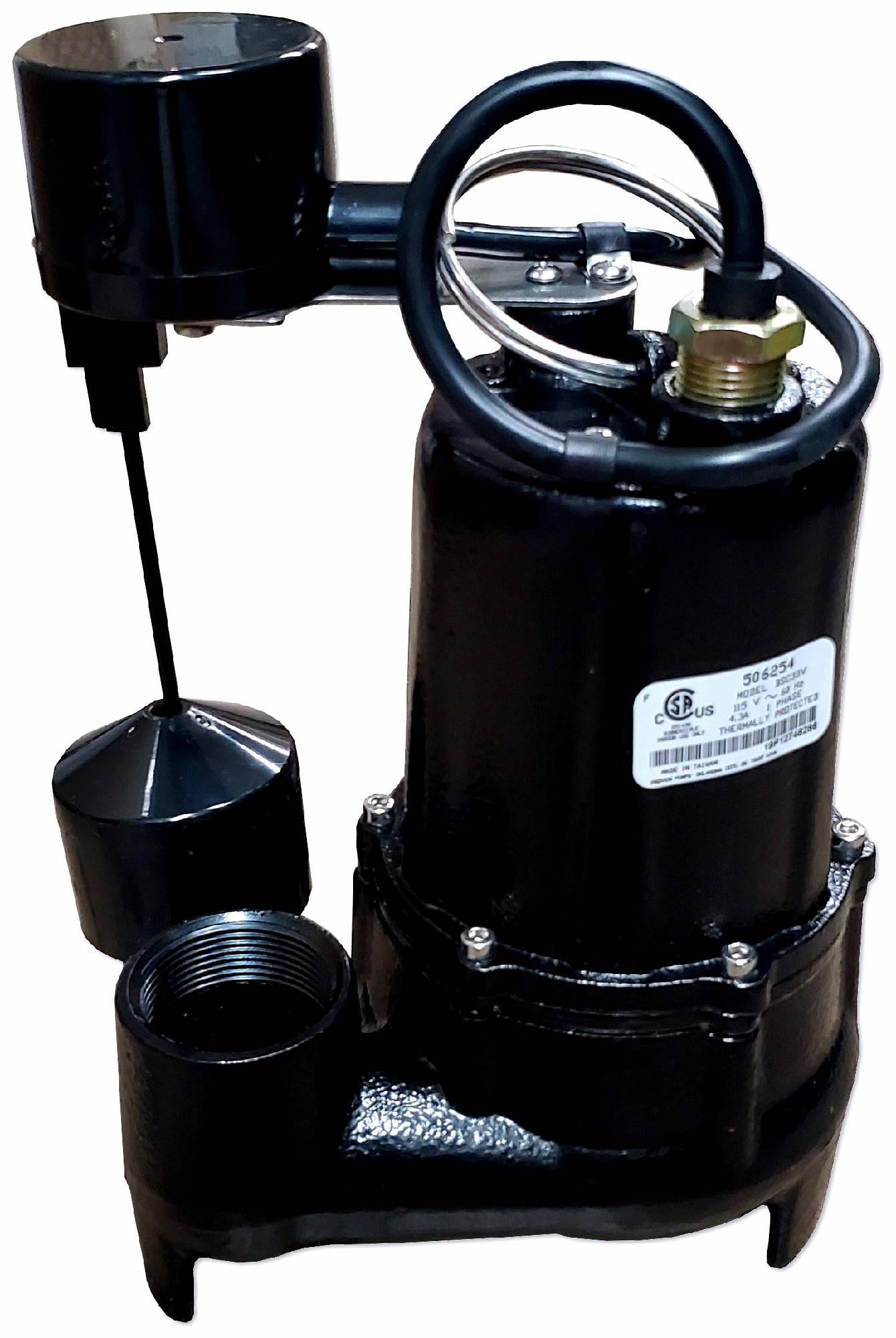 LITTLE GIANT Little Giant 506254 BSC33V Submersible Cast Iron Sump Pump 115 Volt 1/3 HP (1.5 inches Discharge) BSC33V
