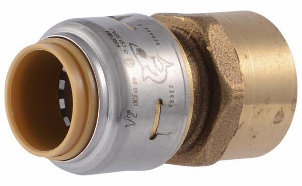 RWC Sharkbite UR072 Max Push Female Adapter 1/2 in. x 1/2 in. FNPT
