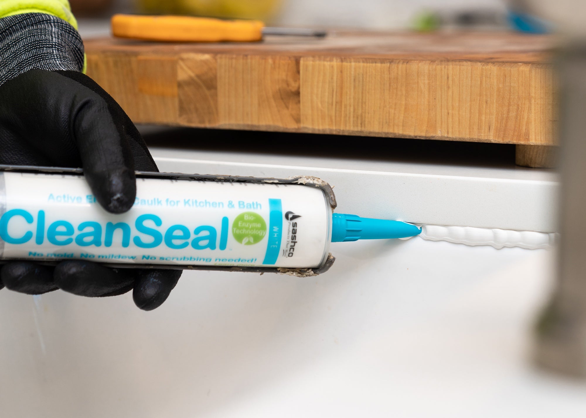 SASHCO Sashco 11070 Active Enzyme Caulk for Kitchen and Bath