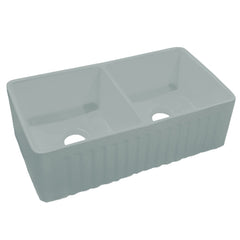 DAKOTA Dakota Plumbing Products DSE-FCA5050SMGY Fireclay Farmhouse Sink