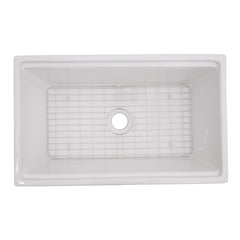 DAKOTA Dakota Plumbing Products DSE-FCAL3320S Fireclay Farmhouse Sink