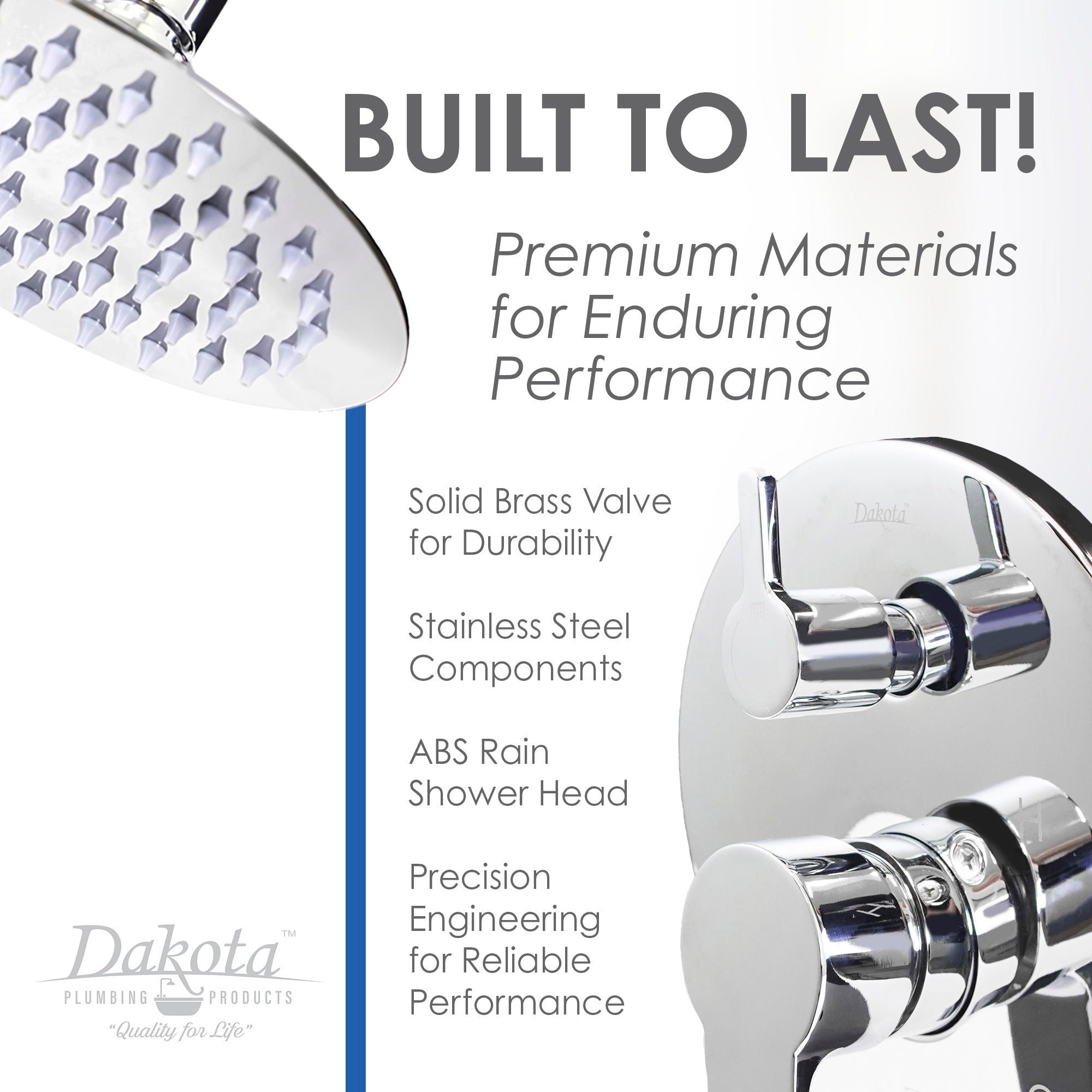 DAKOTA Dakota Plumbing Products DSF-30BTS00CR Tub Shower Set Chrome