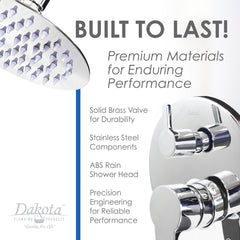 DAKOTA Dakota Plumbing Products DSF-30BTS00CR Tub Shower Set Chrome